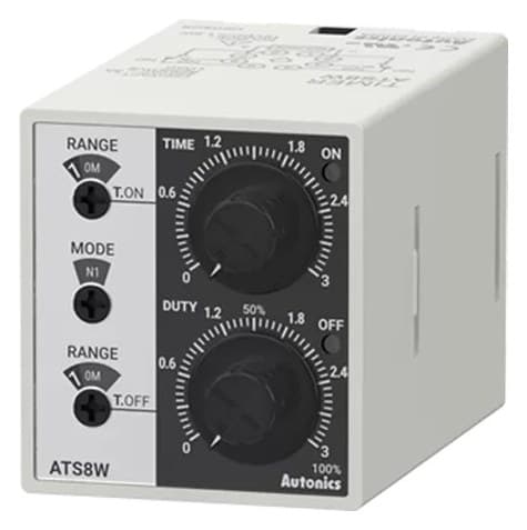 Autonics ATS8W-13 küçük, ikiz analog zamanlayıcı