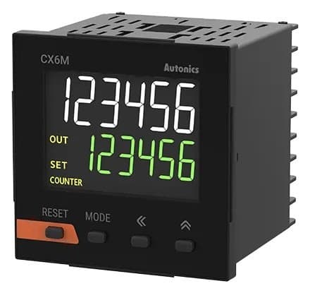 Autonics CX6M-1P2 LCD ekranlı dijital sayıcı/zamanlayıcı