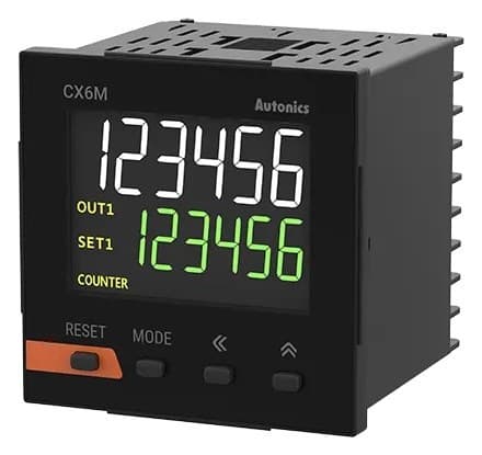 Autonics CX6M-2P2 LCD ekranlı dijital sayıcı/zamanlayıcı