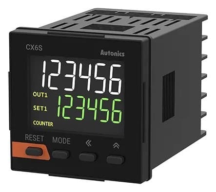 Autonics CX6S-2P2 LCD ekranlı dijital sayıcı/zamanlayıcı