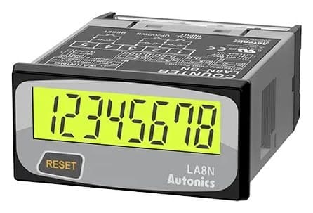 Autonics LA8N-BN-L küçük 8 haneli LCD dijital sayıcı