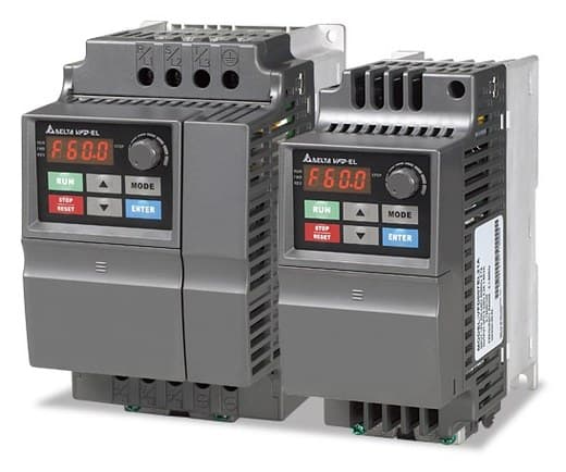 Delta VFD-EL hız kontrol cihazı, 0,4 kW, 1 faz 230 V