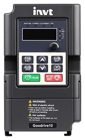 INVT GD10 hız kontrol cihazı, 0,4 kW, 1 faz 230 V