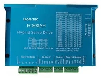 Jkon-Tek EC808AH kapalı çevrim step motor sürücü, 24–110 V DC / 20–80 V AC, 8 A