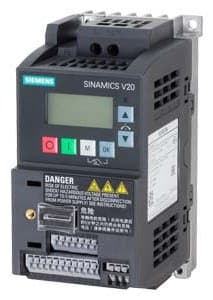 Siemens SINAMICS V20 hız kontrol cihazı, 0,12 kW, 1 faz 230 V