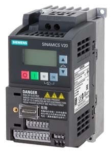 Siemens SINAMICS V20 hız kontrol cihazı, 0,55 kW, 1 faz 230 V