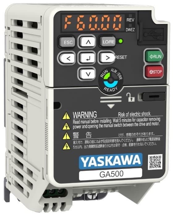 Yaskawa GA500 hız kontrol cihazı, 2,2 kW, 1 faz 230 V