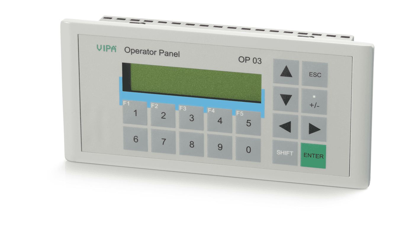 VIPA (Yaskawa) OP 03 – Operator Panel (gerçek ürün görseli)
