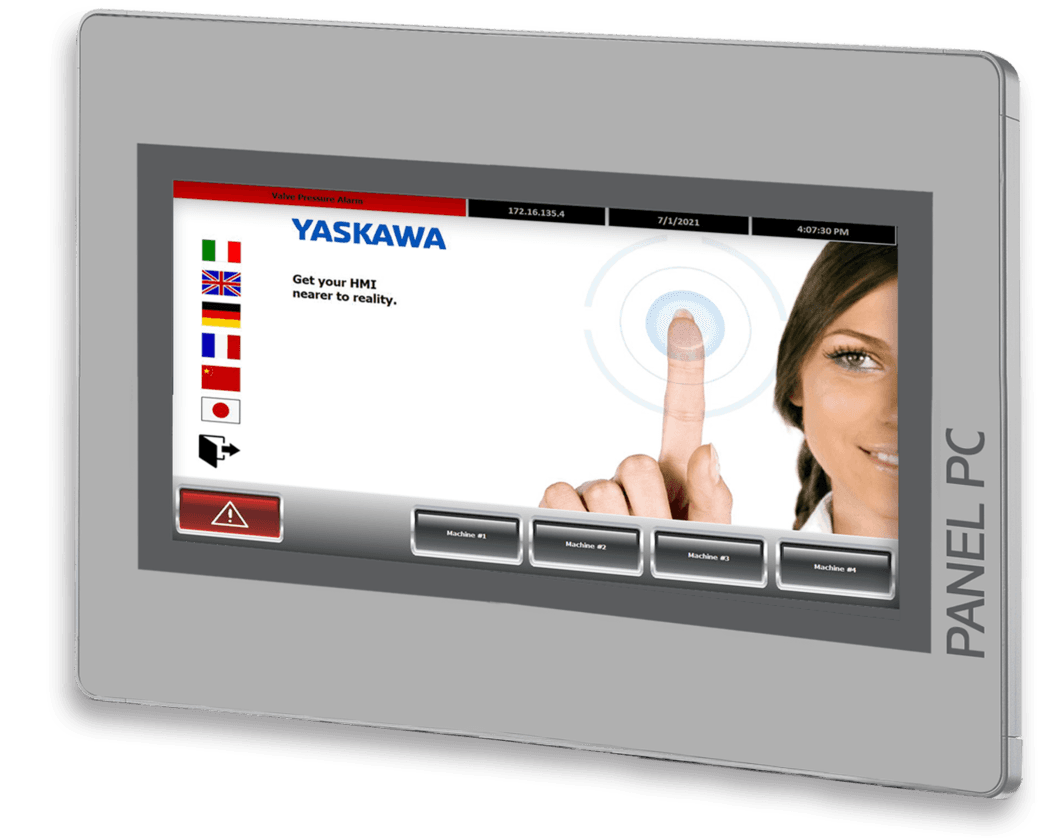 VIPA (Yaskawa) Panel PC PPC010 IE – Movicon 11.6 Runtime endüstriyel dokunmatik panel bilgisayar (gerçek ürün görseli)