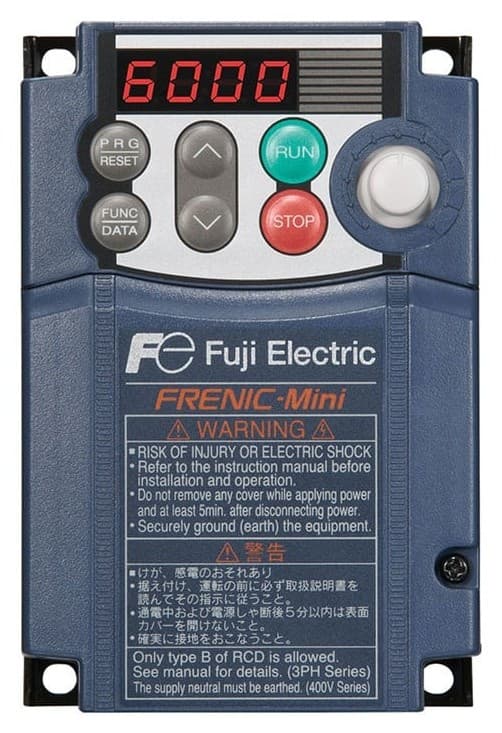 Fuji Electric FRENIC-Mini hız kontrol cihazı, 5,5 kW, 3 faz 400 V