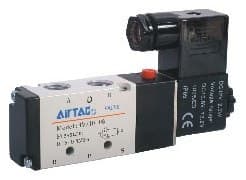 Airtac 4V210-06 solenoid valf, 5/2 tek bobinli, G1/8