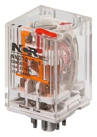 NCR HHC70B-2C genel amaçlı soketli röle, 2 C/O, bobin 24 V DC, 10 A, LED (MK2P muadili)