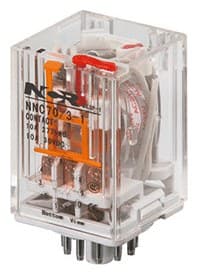NCR HHC70B-3C genel amaçlı soketli röle, 3 C/O, bobin 24 V DC, 10 A, LED (MK3P muadili)