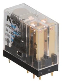 NCR HHC69A-2Z ince PCB rölesi, 2 C/O, bobin 5 V DC, 5 A (JQX-14FC tipi)