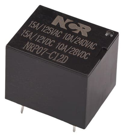 NCR NRP07-C05D minyatür PCB rölesi, 1 C/O, bobin 5 V DC